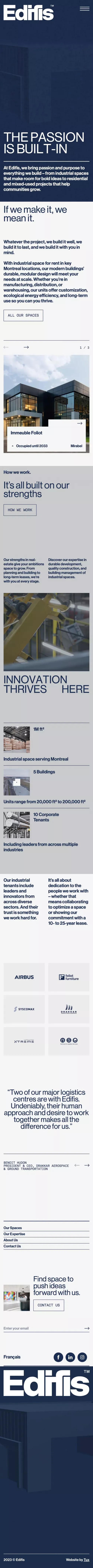 Edifis | Real-Estate Development & Space for Rent mobile view