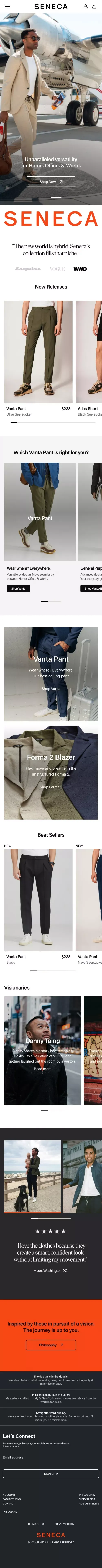 SENECA. Versatile clothing made in New York mobile view