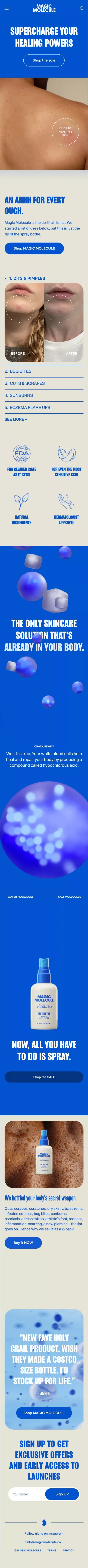 Magic Molecule | The magical all-over healing solution mobile view
