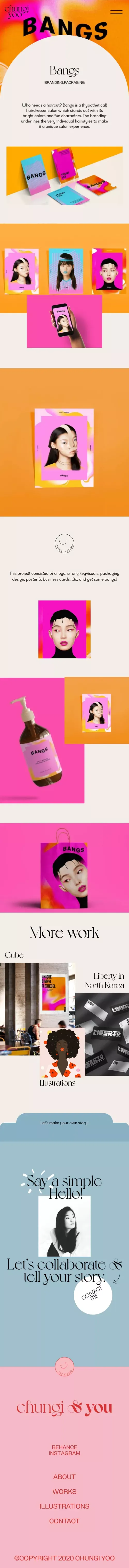 ChungiYoo - Bangs mobile view