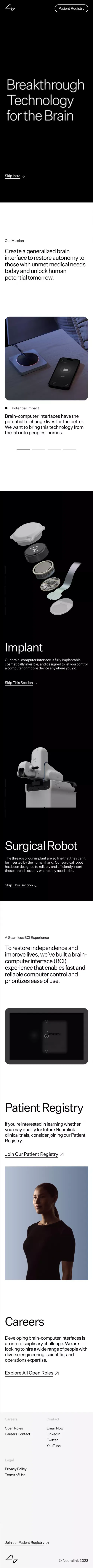 Neuralink mobile view