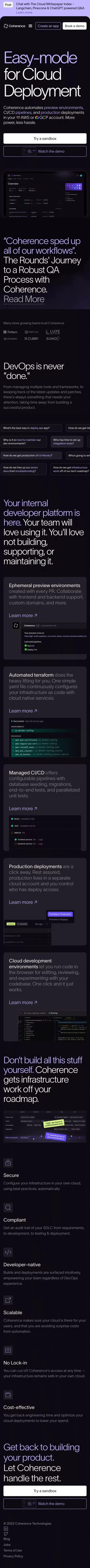Coherence — The Heroku-like DX layer for your AWS mobile view