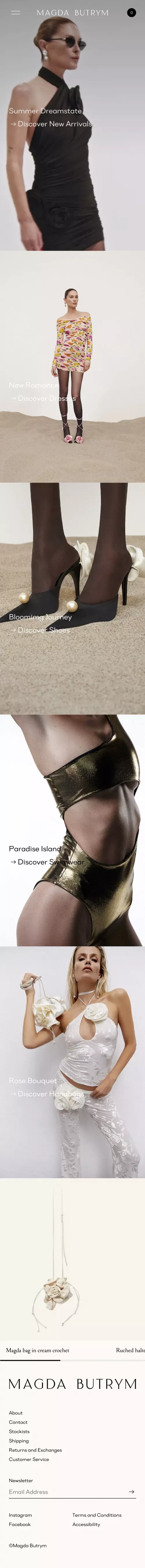 Magda Butrym: Official Website & On-line Boutique mobile view