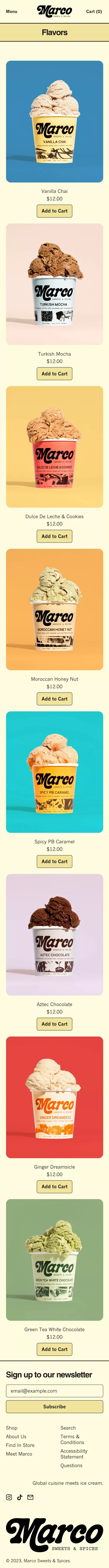 Ice Cream – Marco Sweets & Spices mobile view