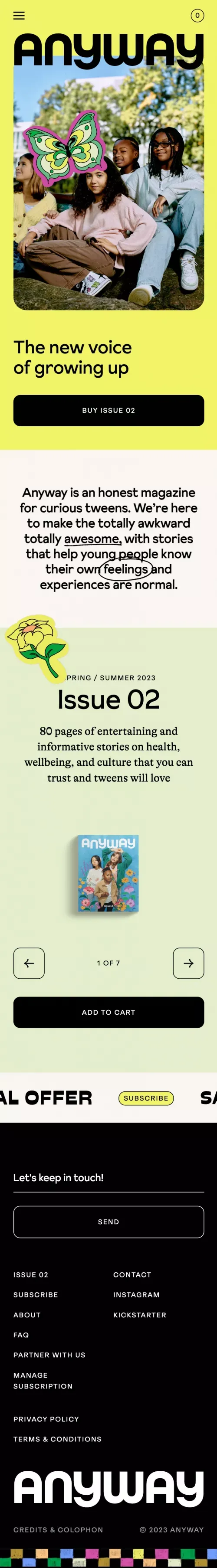 Kids Magazine - Best Tween Gift – Anyway Magazine mobile view