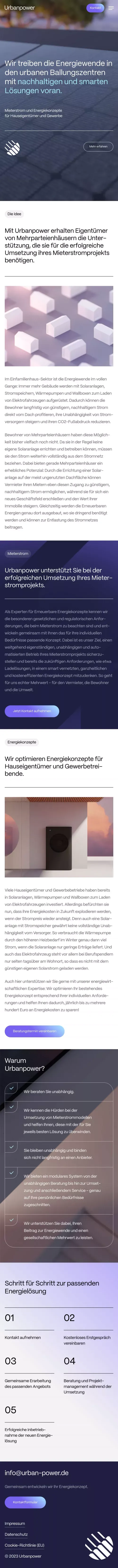 Mieterstrom und Energiekonzepte von Urbanpower mobile view