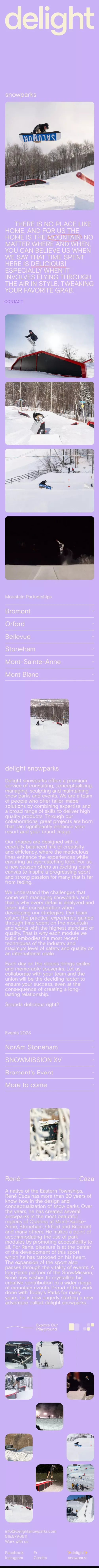 delight snowparks mobile view
