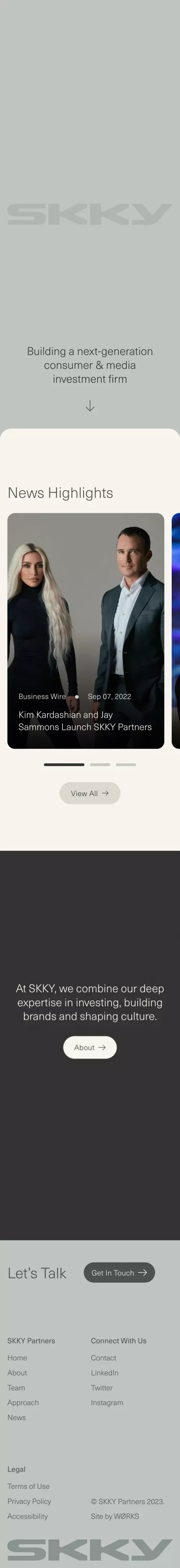 Home | SKKY Partners mobile view