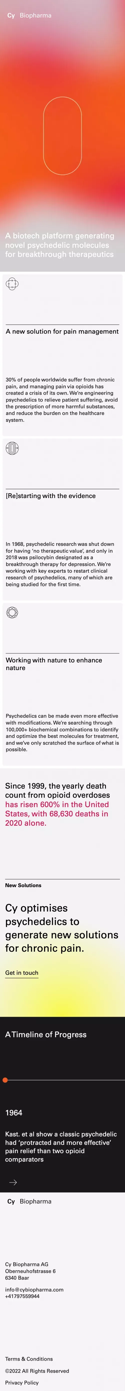 Cy Biopharma mobile view