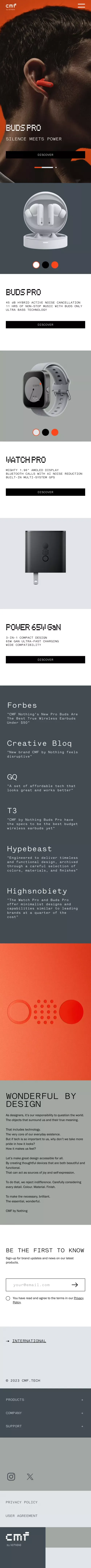 CMF by Nothing (Global) - CMF Intl mobile view