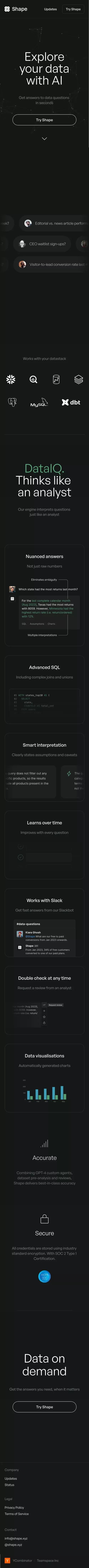 Shape mobile view