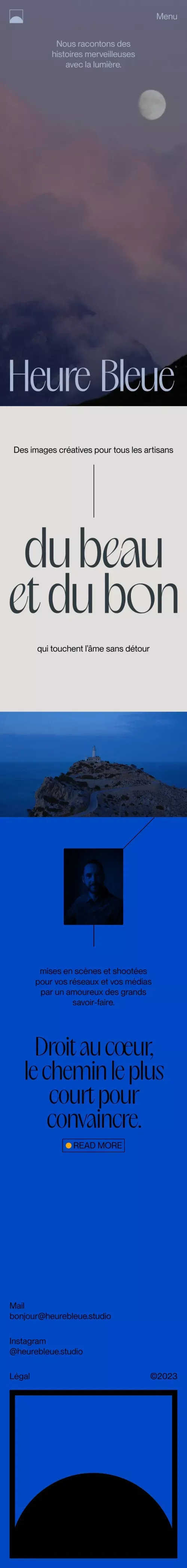 Heure Bleue | Studio Créatif | Photographie & Vidéo mobile view