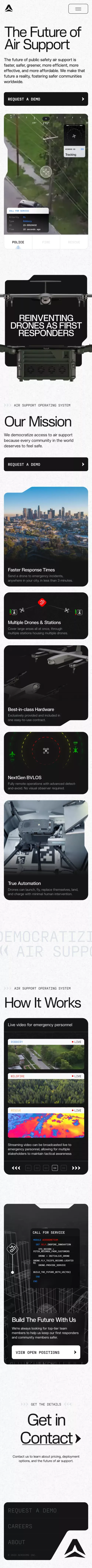 Aerodome mobile view