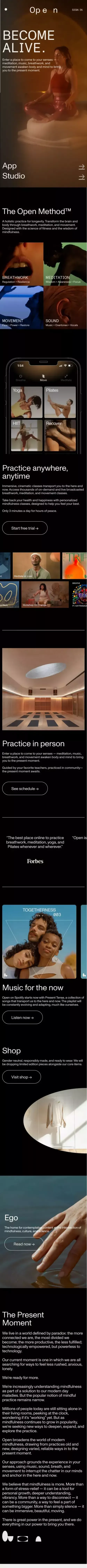 Open mobile view