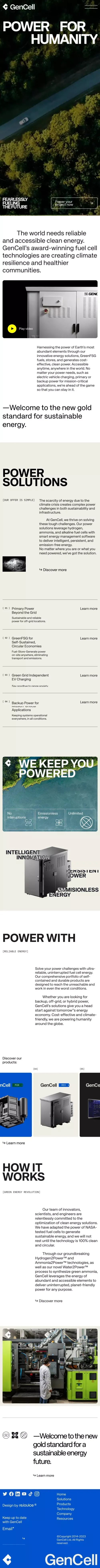 Gencell mobile view