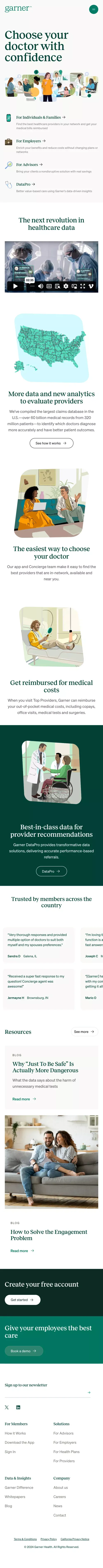 Doctor Quality Analytics | Garner Health mobile view