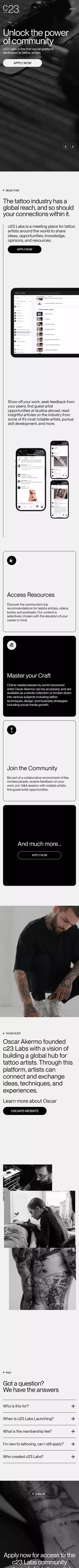 c23 Labs — Unlock the power of community mobile view