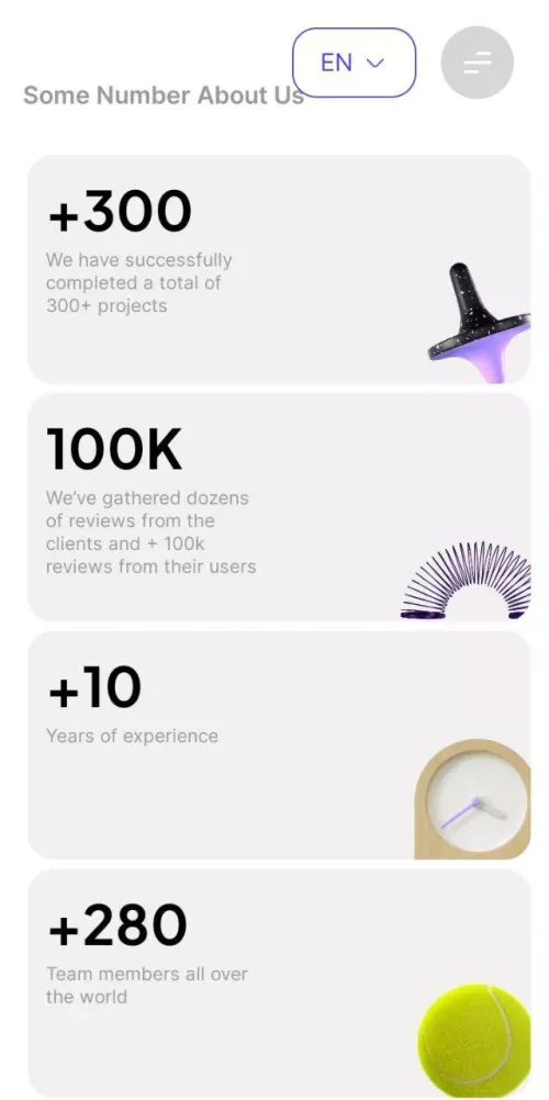 Creative Design and Development Agency mobile view