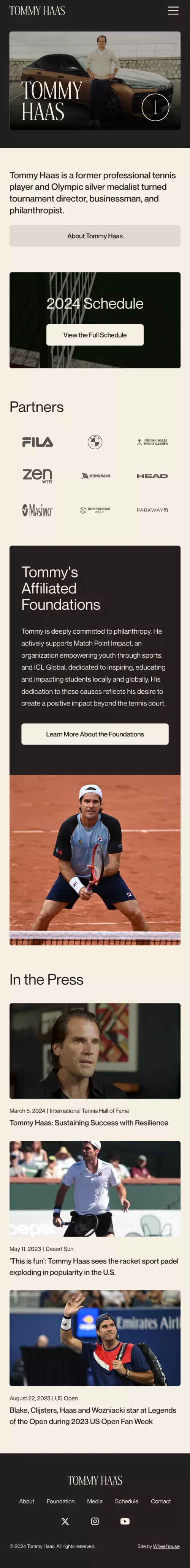 Tommy Haas mobile view
