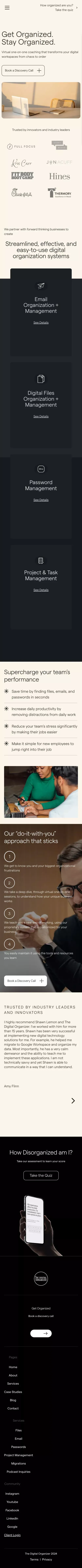 Workflow Optimization for Business | The Digital Organizer mobile view