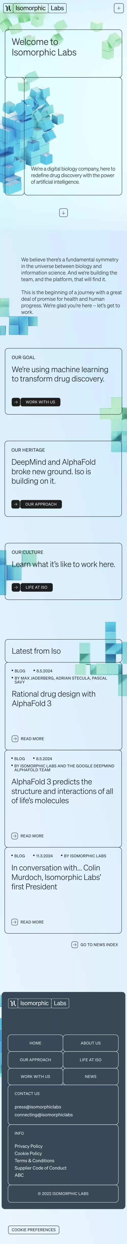 Reimagining Drug Discovery Process with AI - Isomorphic Labs mobile view