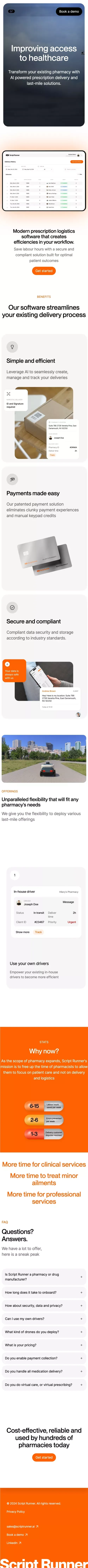 Script Runner mobile view