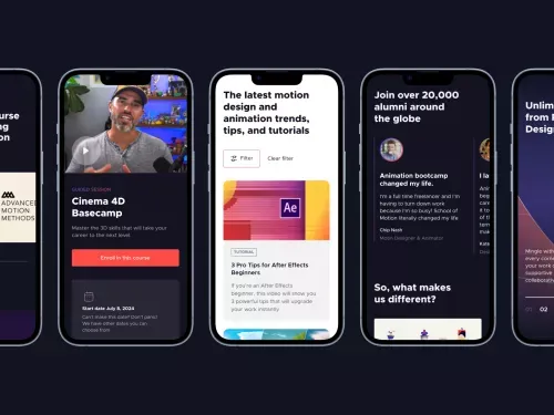 School of Motion | Online Design and Animation Training For Everyone. mobile view