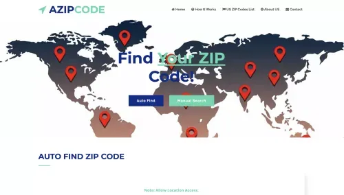 AZipCode - Free ZIP Code Lookup and Address Finder mobile view