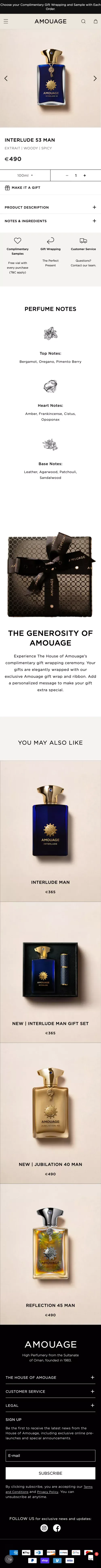 Amoauge | Interlude 53 Exceptional Extrait – The House of Amouage mobile view