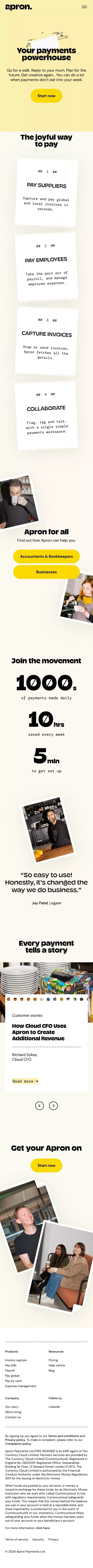 Apron | Streamline Your Invoice & Payroll Workflow mobile view