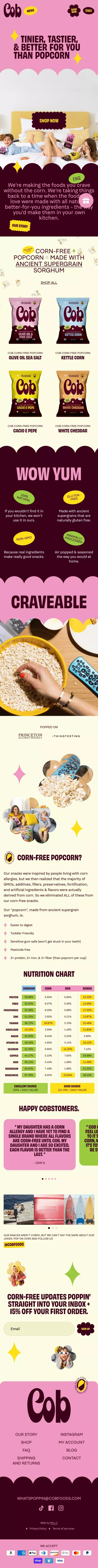 COB - CORN-FREE FOOD & SNACKS – Cob mobile view