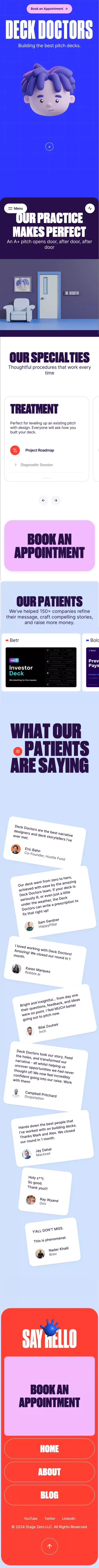Deck Doctors mobile view
