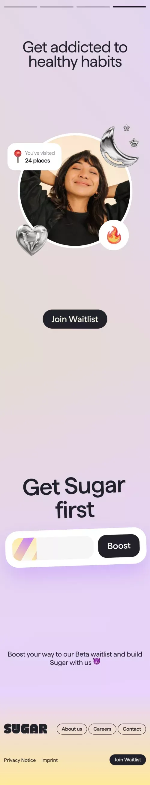 Sugar - Social media just got healthy mobile view
