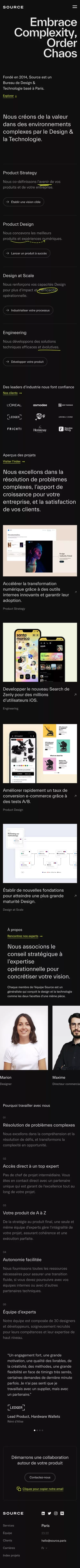 Source - Bureau de Design et technologie mobile view