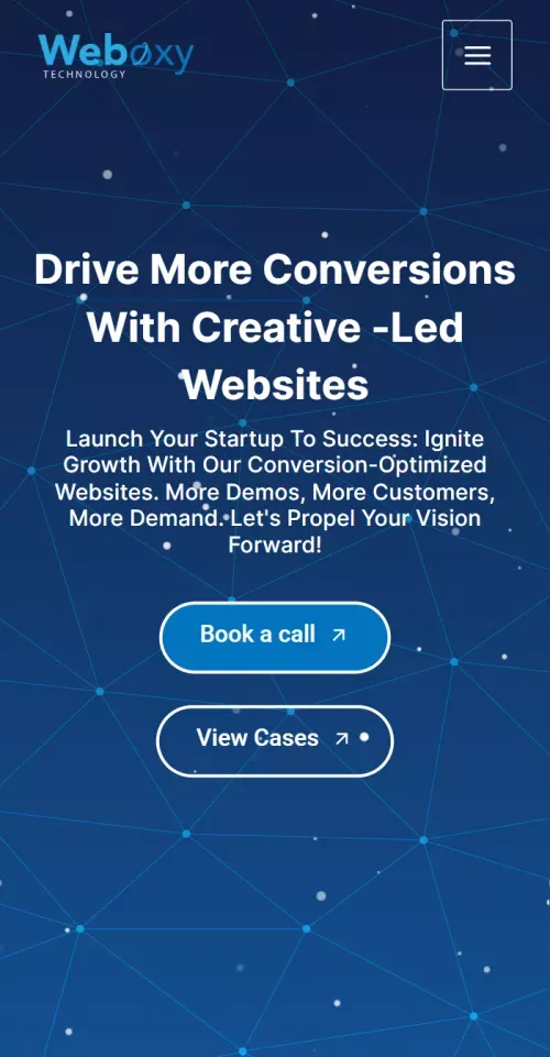 Weboxy Technology - Creative Web Solutions and Blogs - mobile view