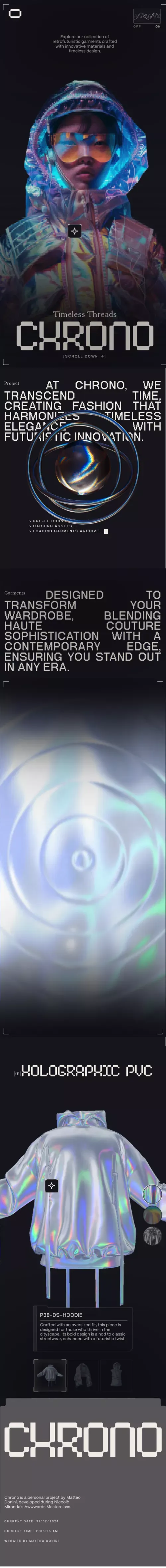 Chrono - Timeless Threads mobile view