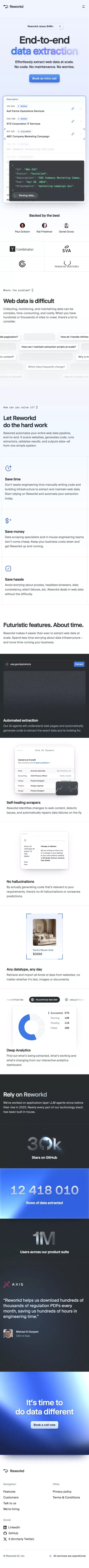 Reworkd AI mobile view
