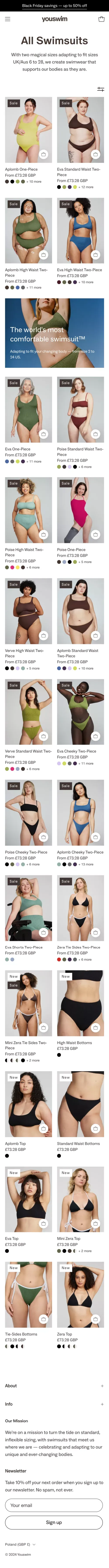 Youswim | Swimwear Designed for the Body You're In mobile view