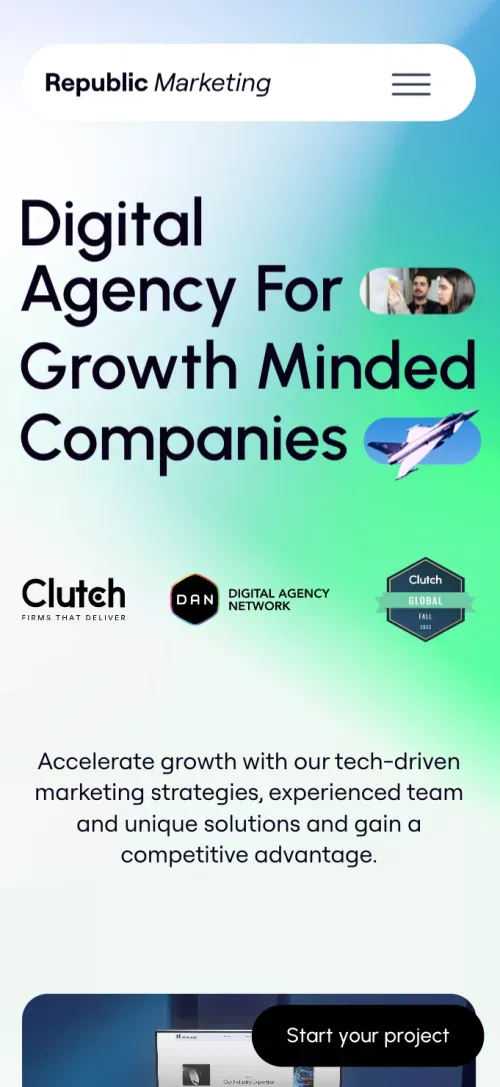 Digital Marketing Agency Birmingham - Republic Marketing mobile view