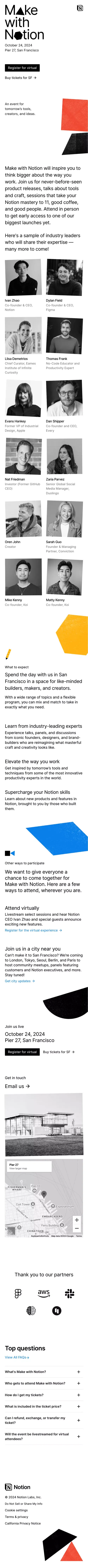Make with Notion — October 24, 2024 mobile view
