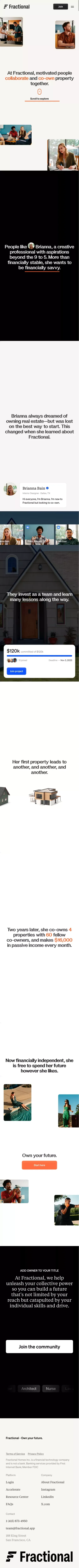 Fractional ownership of investment properties mobile view