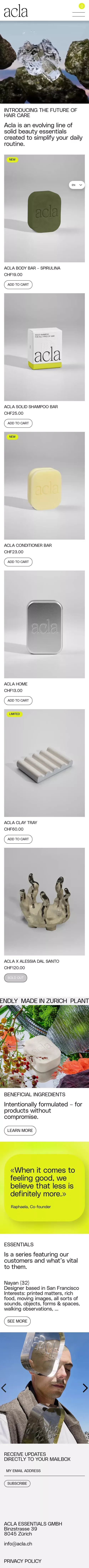 Acla | Solid Shampoo Bar mobile view