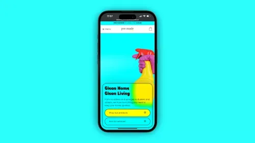 Home - Premade Cleaning Service Website mobile view