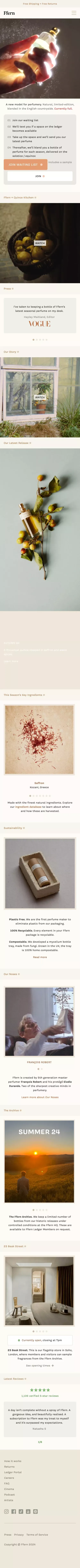 Ffern - Organic Eau De Parfum | Ffern mobile view