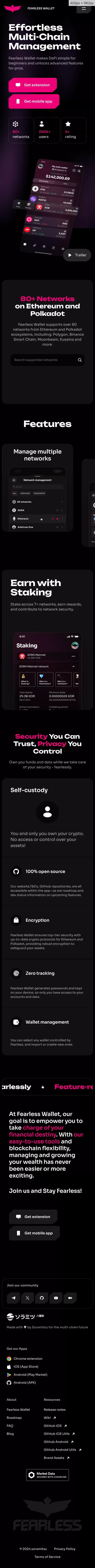 Fearless Wallet The Mobile Crypto Wallet for Multi-Chain Future mobile view