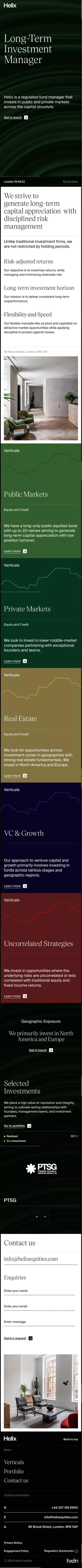 Helix - Long-Term Investment Fund Manager | London mobile view