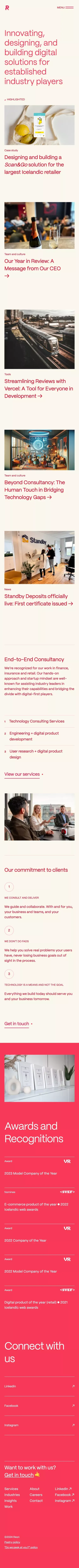 REON mobile view