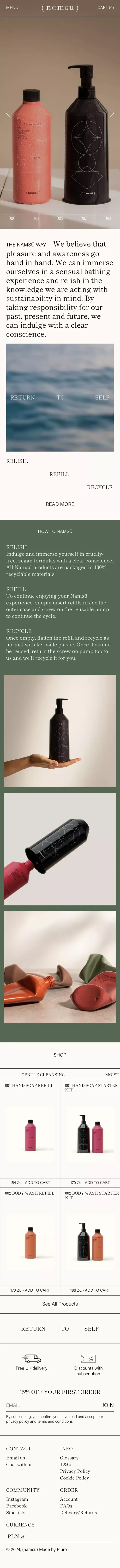 NAMSÛ | Indulgent, yet sustainable bathing experiences– (namsû) mobile view