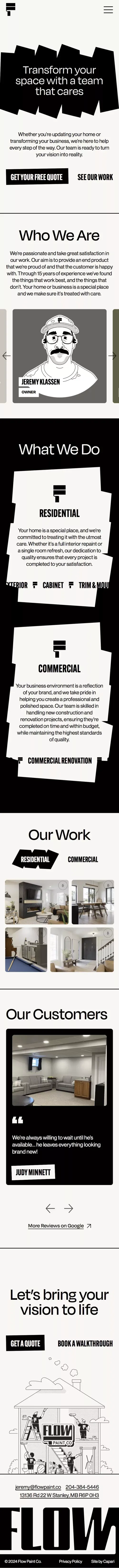 Flow Paint Co. - Residential & Commercial Painting in Winkler mobile view