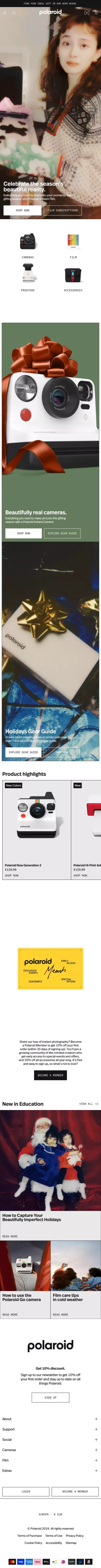 Polaroid EU | Official Online Store mobile view